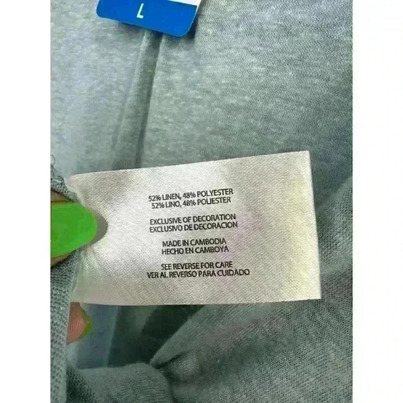 Orvis Women's Relaxed Fit Pullover 3/4 Sleeve Linen‎ Blend Top Size L Green NWT - Picture 6 of 8